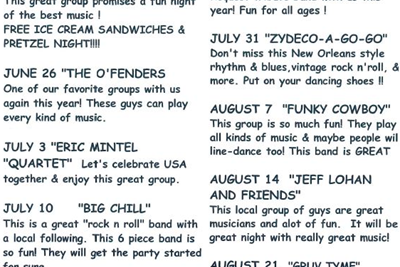 Let the Good Times Roll: Summer Concerts Are Back at Hansell Park!