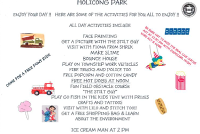 Reminder Day in the Park is Tomorrow