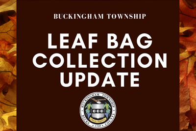 Leaf Bag Collection Update!