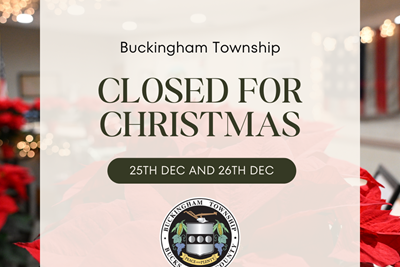 Merry Christmas from Buckingham Township 🎄