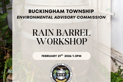 Rain Barrel Workshop hosted by Buckingham Township EAC