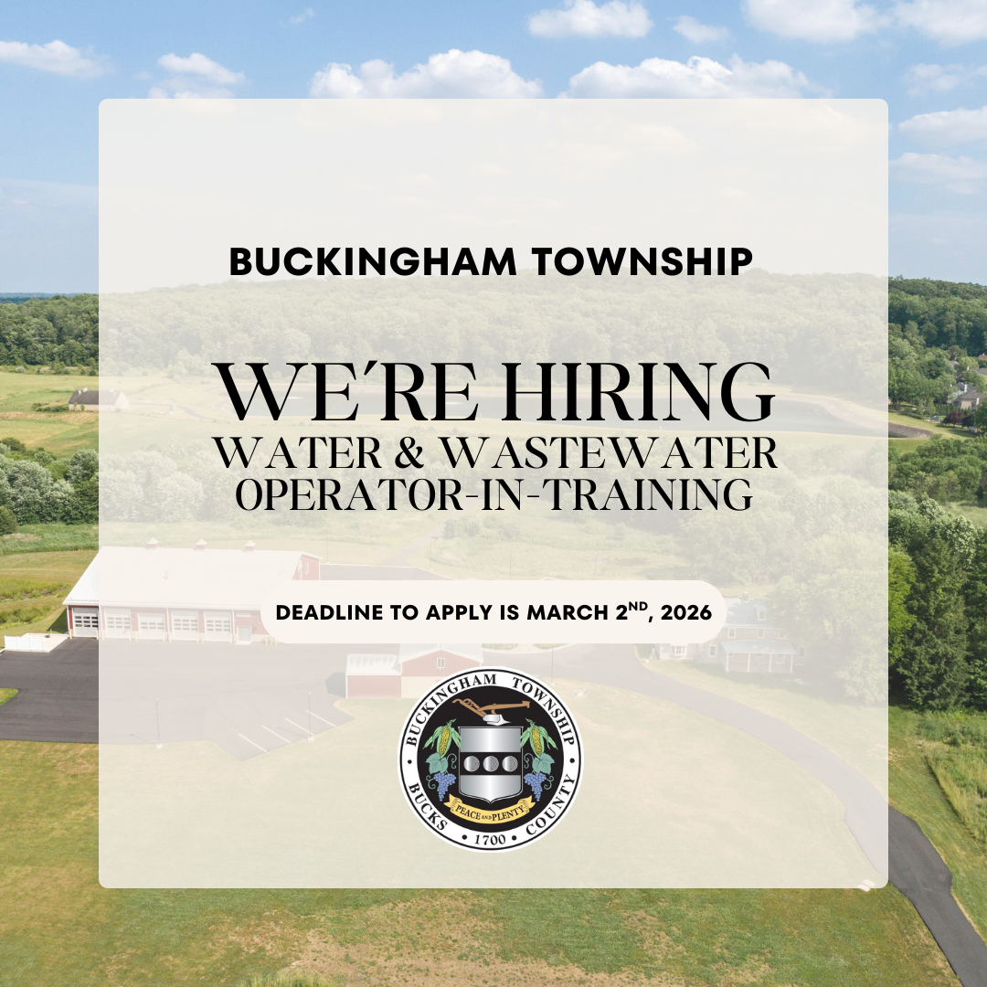 Employment Opportunity: Water and Wastewater Operator-in-Training