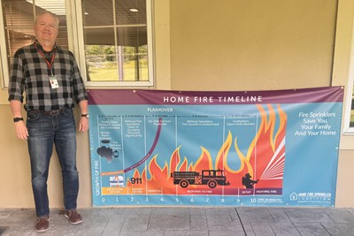 Buckingham Township Fire Marshal’s Office Receives Home Fire Sprinkler Education Stipend