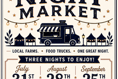 Buckingham Township Parks & Recreation Commission is excited to announce the Buckingham Night Market!