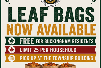 Buckingham Township Leaf Bags are back!